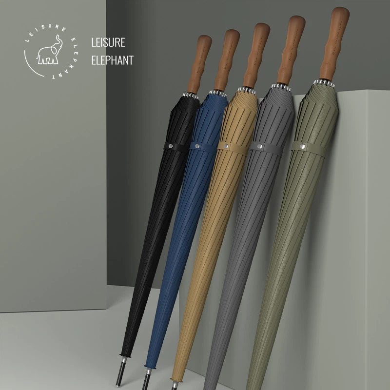 high-end wooden handle umbrella 